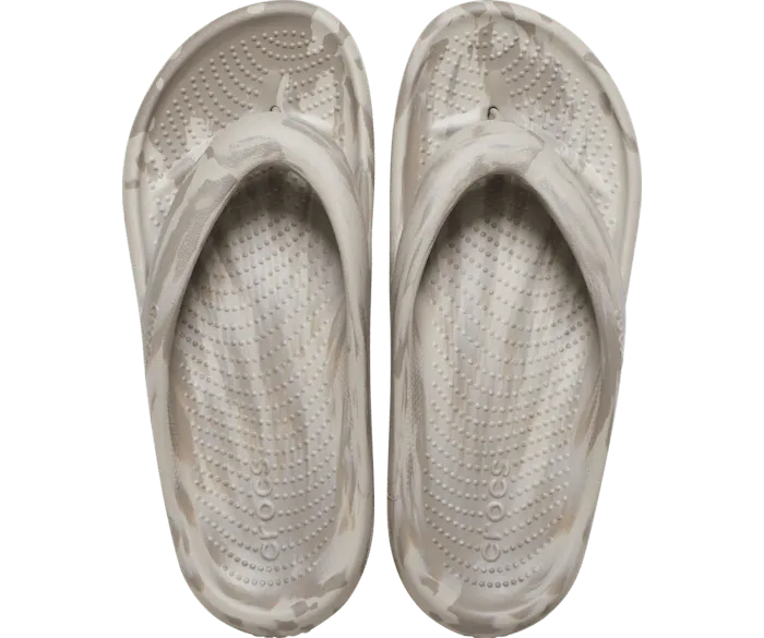 Mellow Marbled Recovery Flip Mushroom Cobblestone Women Crocs Sandals