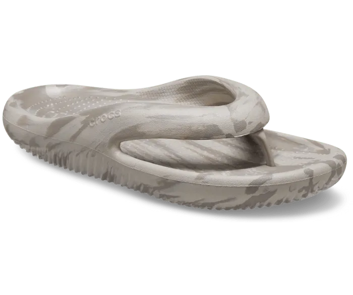 Mellow Marbled Recovery Flip Mushroom Cobblestone Women Crocs Sandals