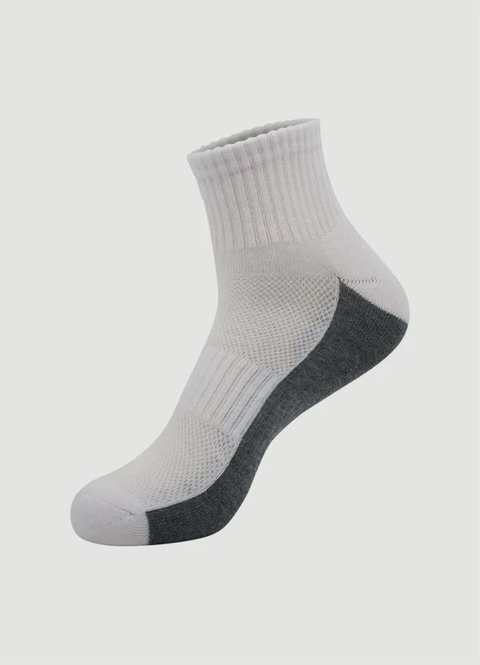 Men 10Pack Quarter Socks Blackwhite RBX Active Socks