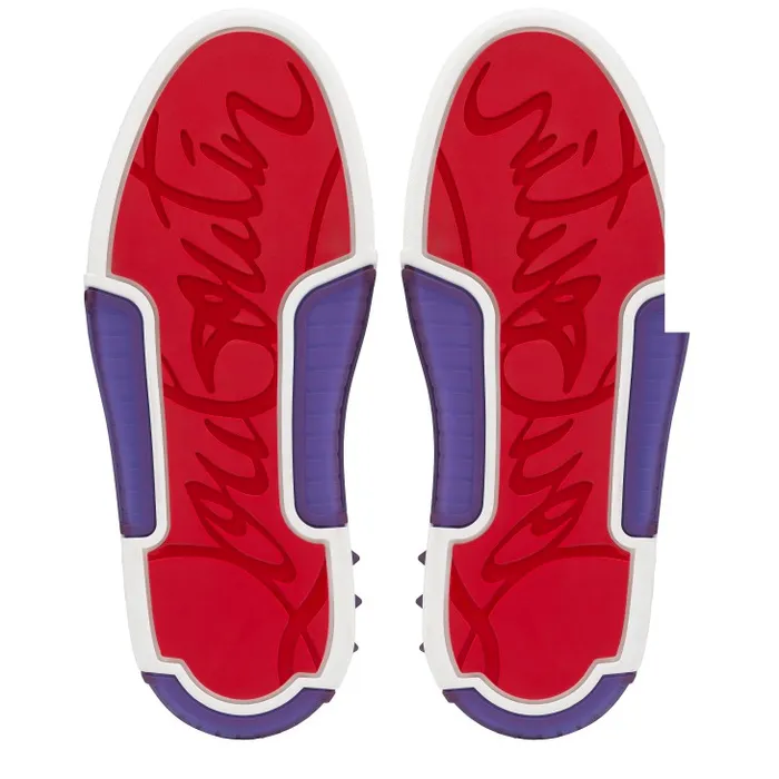 Men Astroloubi Sneakers 8211 Calf Leather And Nappa Leather 8211 Jacaranda Christian Louboutin Sneakers