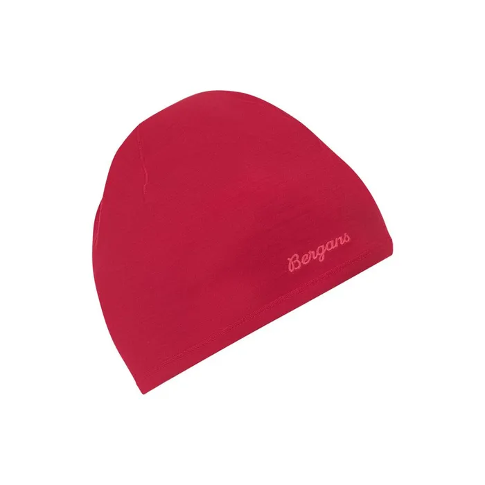 Men Bergans Of Norway Beanies And Caps Merino Tech Beanie Alpine Rose