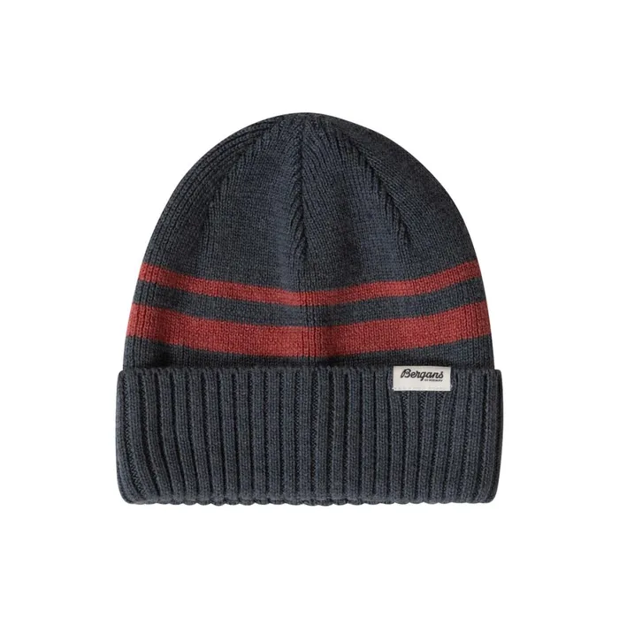 Men Bergans Of Norway Beanies And Caps Striped V2 Beanie Orion Blue
