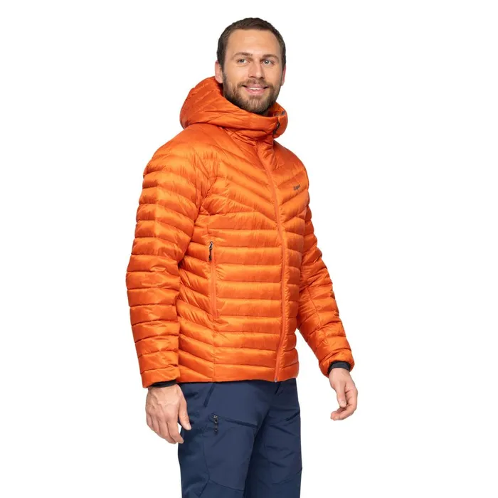 Men Bergans Of Norway Down Jackets Rabot Light Down Jacket Hood Lava