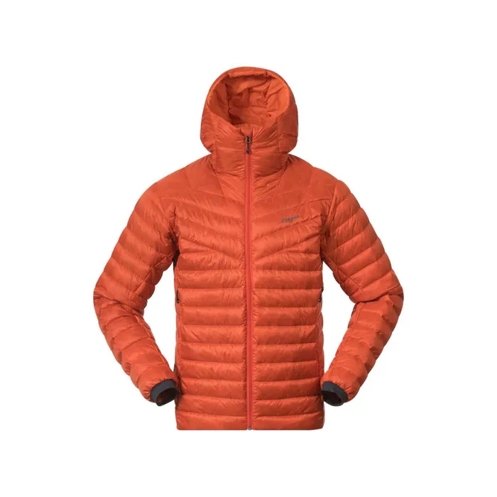 Men Bergans Of Norway Down Jackets Rabot Light Down Jacket Hood Lava