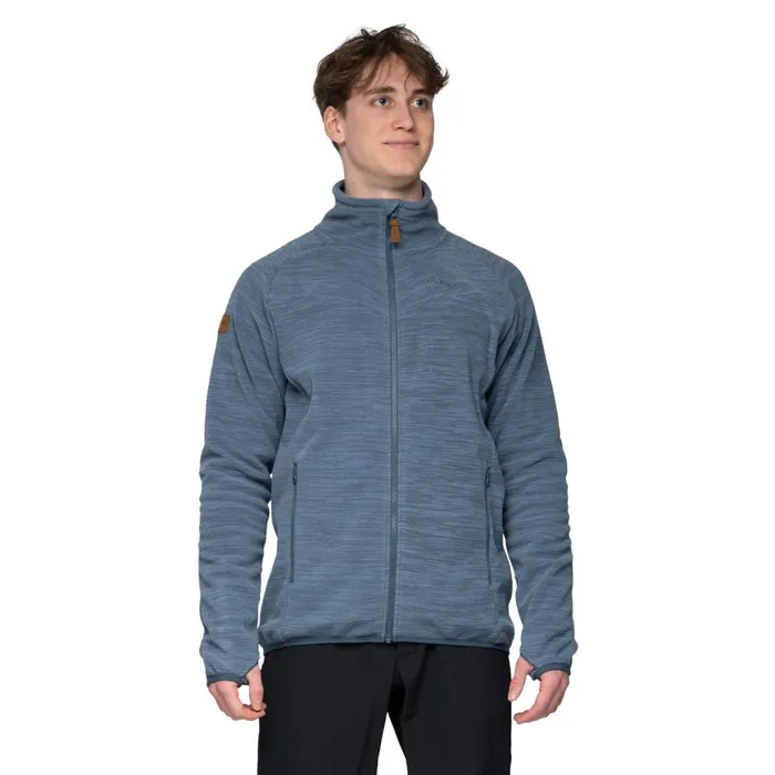 Men Bergans Of Norway Fleece Hareid Fleece Jacket Nohood Orion Blue