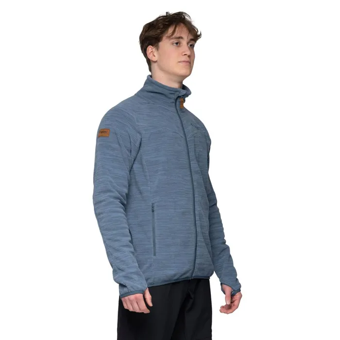 Men Bergans Of Norway Fleece Hareid Fleece Jacket Nohood Orion Blue