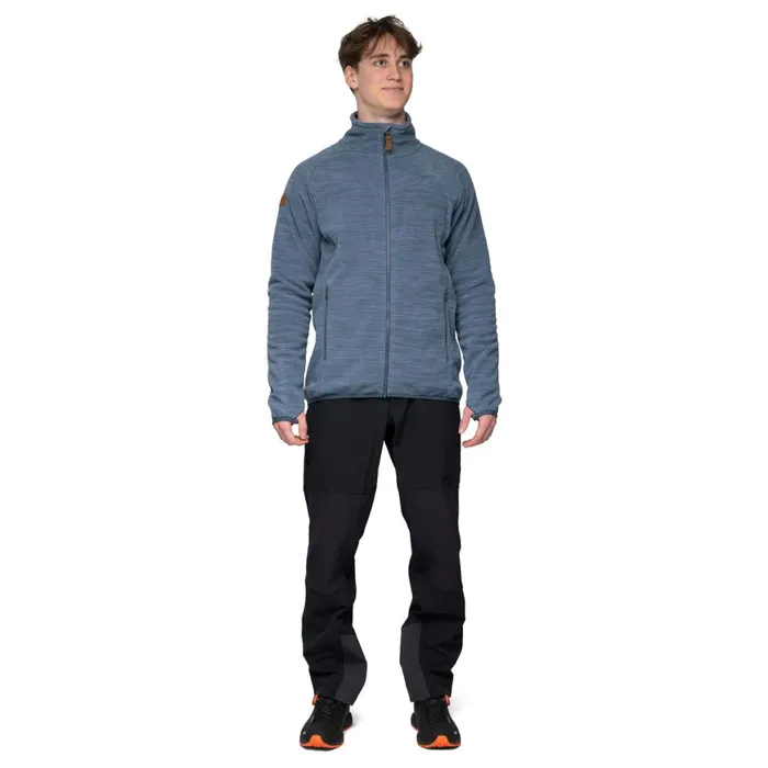 Men Bergans Of Norway Fleece Hareid Fleece Jacket Nohood Orion Blue