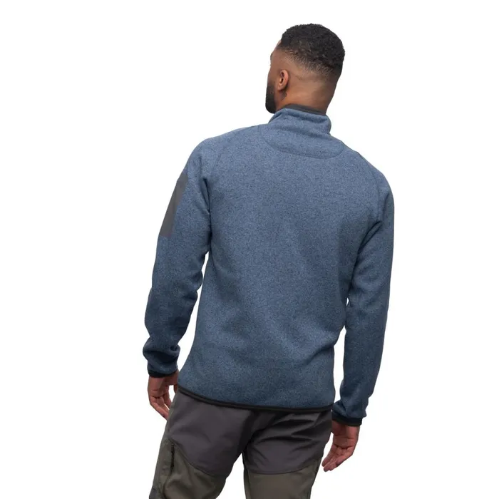 Men Bergans Of Norway Fleece Kamphaug Knitted Jacket Orion Blue