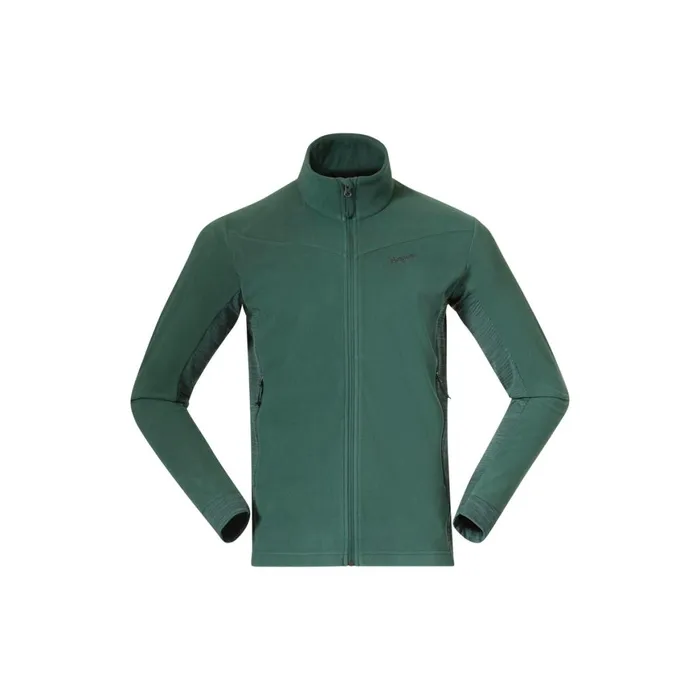 Men Bergans Of Norway Fleece Rabot Fleece Midlayer Jacket Duke Green