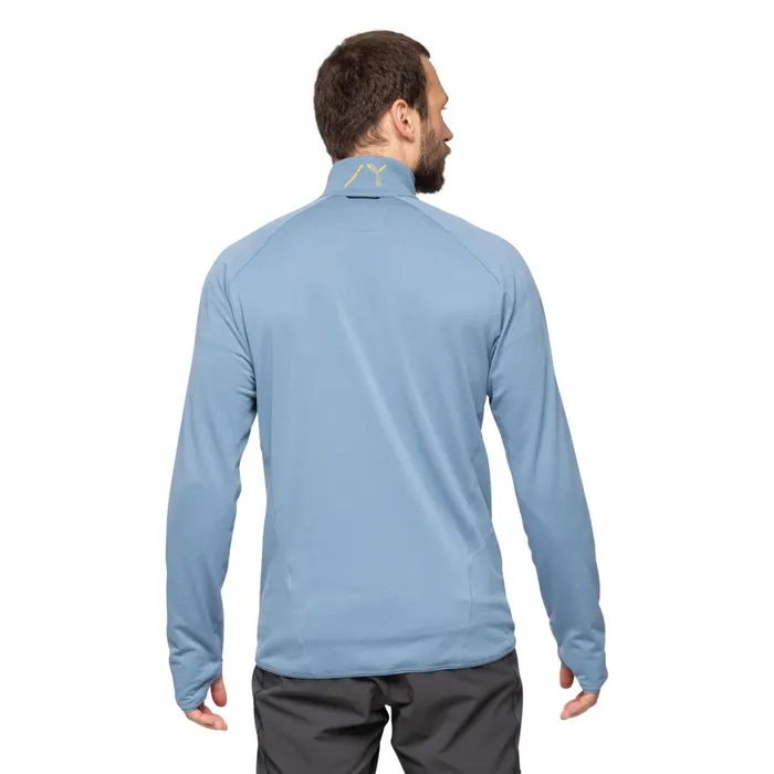 Men Bergans Of Norway Fleece Y Lightline Essence Midlayer Jacket Elemental Blue