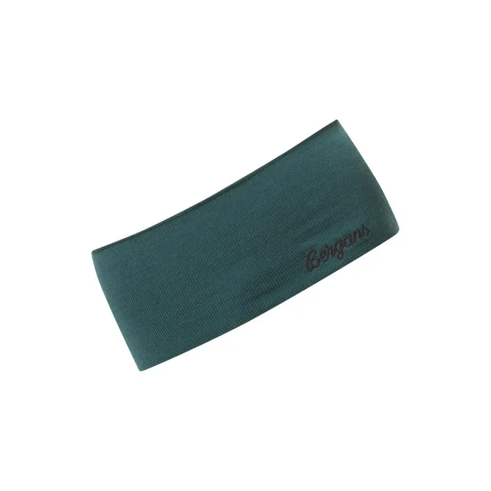 Men Bergans Of Norway Headband Allround Thin Merino Headband Malachite Green