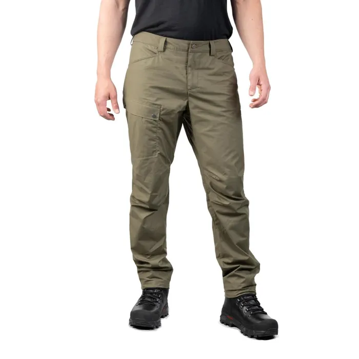 Men Bergans Of Norway Hiking Pants Nordmarka Leaf Light Pants Green Mud