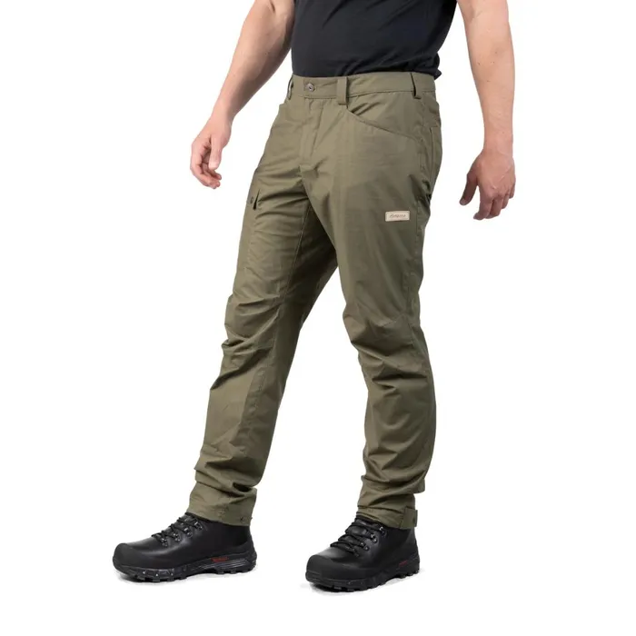 Men Bergans Of Norway Hiking Pants Nordmarka Leaf Light Pants Green Mud