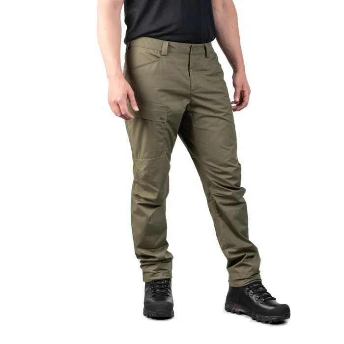 Men Bergans Of Norway Hiking Pants Nordmarka Leaf Light Pants Green Mud