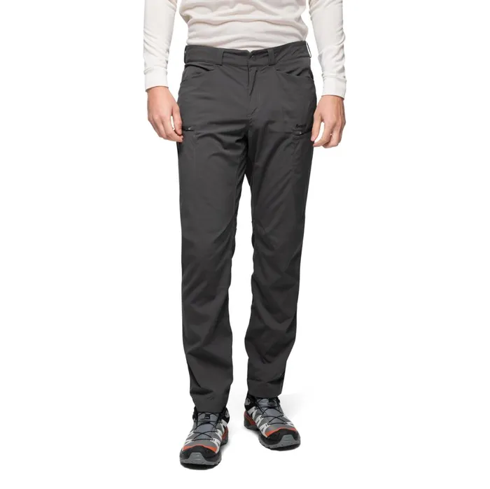 Men Bergans Of Norway Hiking Pants Utne V5 Pants Solid Charcoal