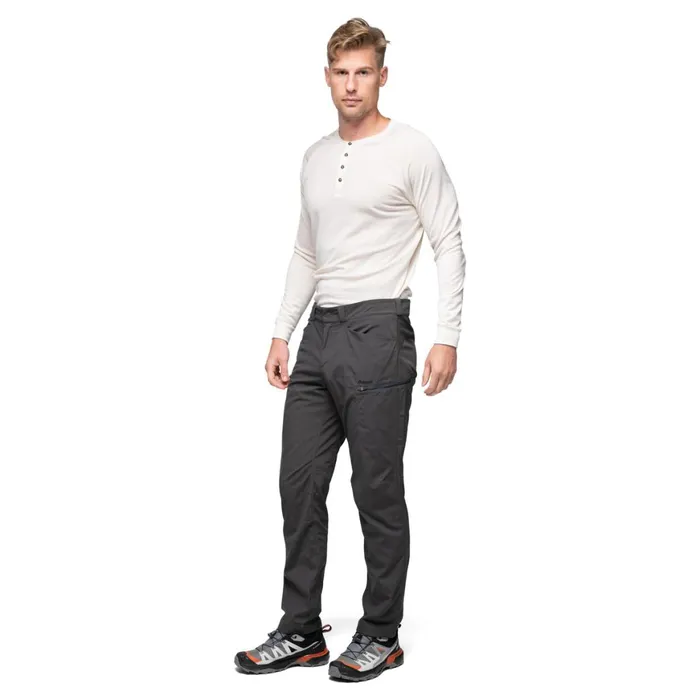 Men Bergans Of Norway Hiking Pants Utne V5 Pants Solid Charcoal