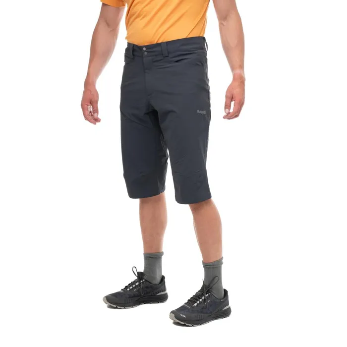 Men Bergans Of Norway Pirate Pants Vandre Light Softshell Long Shorts Dark Shadow Grey
