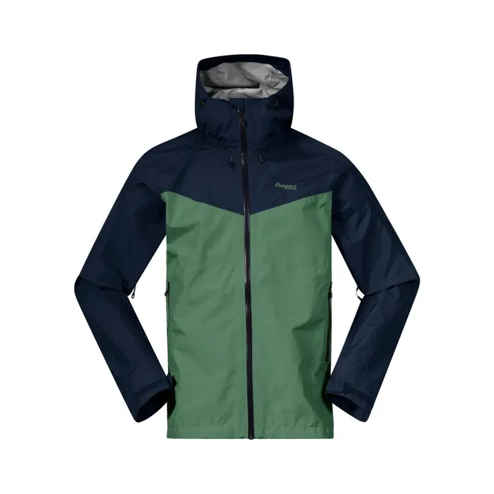 Men Bergans Of Norway Shell Jackets Skar Light 3l Shell Jacket Dark Jade Green Navy Blue