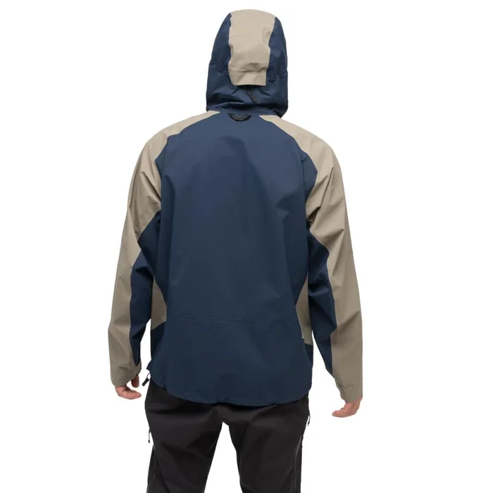 Men Bergans Of Norway Shell Jackets Vaagaa Allround 3l Shell Jacket Navy Blue Greenmud