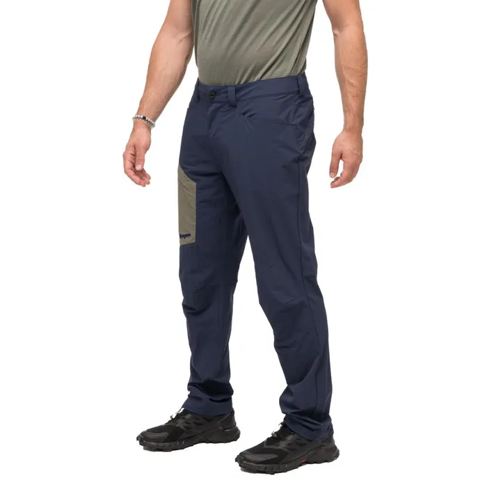 Men Bergans Of Norway Softshell Pants Vaagaa Light Softshell Pants Navy Blue Greenmud