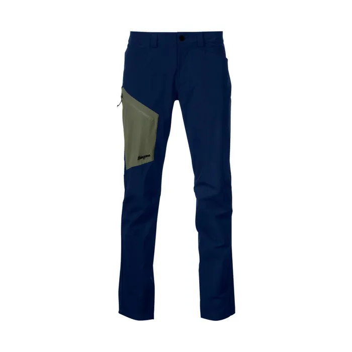 Men Bergans Of Norway Softshell Pants Vaagaa Light Softshell Pants Navy Blue Greenmud