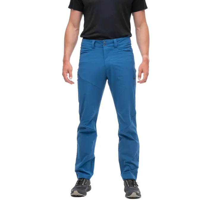Men Bergans Of Norway Softshell Pants Vandre Light Softshell Pants North Sea Blue
