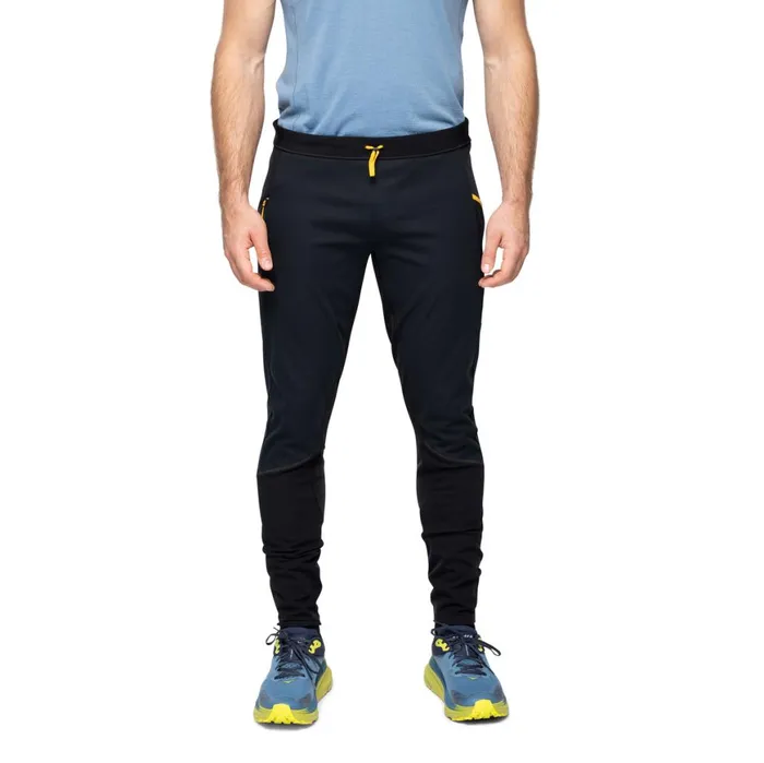 Men Bergans Of Norway Softshell Pants Y Lightline Fast Winter Tights Black