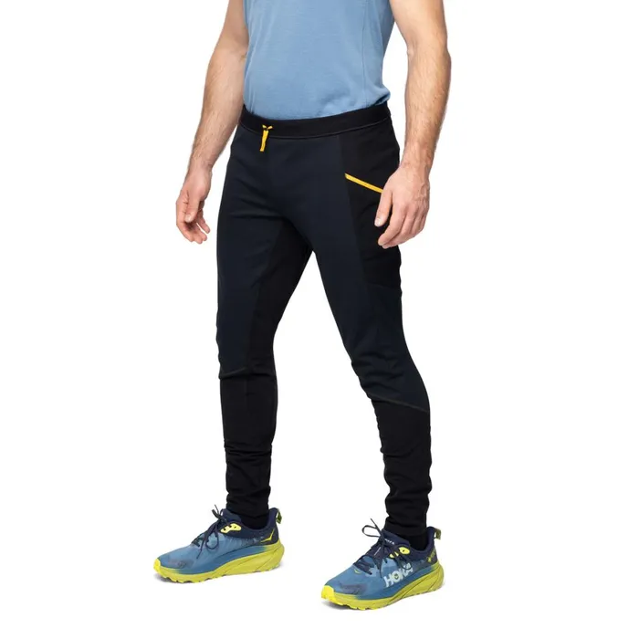 Men Bergans Of Norway Softshell Pants Y Lightline Fast Winter Tights Black