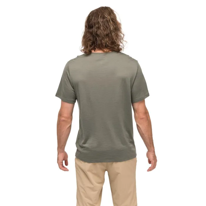 Men Bergans Of Norway TShirts Whenever Merino Tee Green Mud