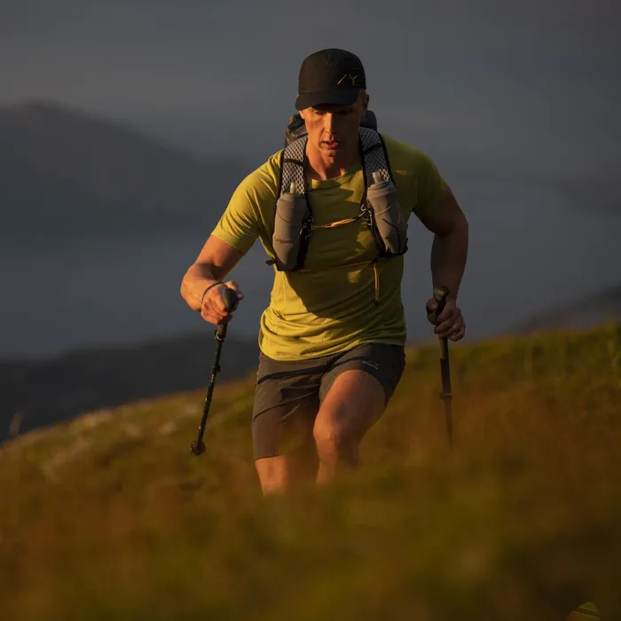 Men Bergans Of Norway TShirts Y Lightline Merino Tee Golden Lime Green
