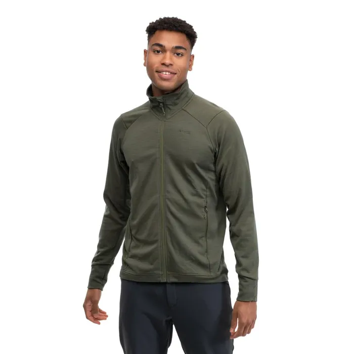 Men Bergans Of Norway Wool Ulstein Wool Jacket Dark Green Mud