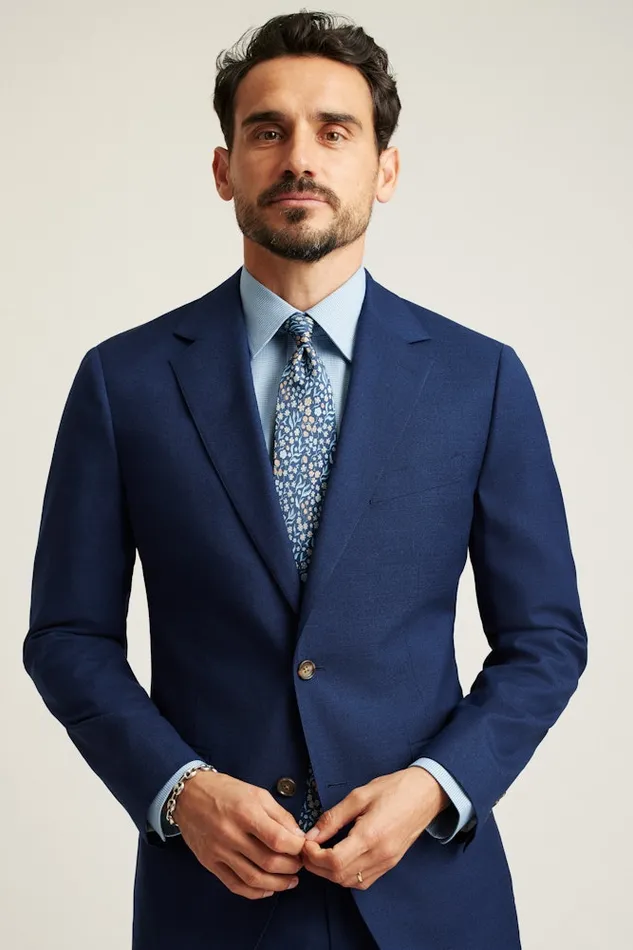 Men Bonobos Blazers and Sport Coats Jetsetter Stretch Italian Wool Suit Jacket Bright Navy Sharkskin Men Bonobos Blazers and Sport Coats Jetsetter Stretch Italian Wool Suit Jacket Bright Navy Sharkskin