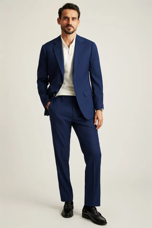 Men Bonobos Blazers and Sport Coats Jetsetter Stretch Italian Wool Suit Jacket Bright Navy Sharkskin Men Bonobos Blazers and Sport Coats Jetsetter Stretch Italian Wool Suit Jacket Bright Navy Sharkskin