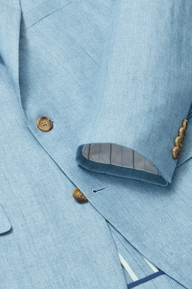 Men Bonobos Blazers and Sport Coats Jetsetter Unconstructed Italian Blazer Light Blue Herringbone Men Bonobos Blazers and Sport Coats Jetsetter Unconstructed Italian Blazer Light Blue Herringbone