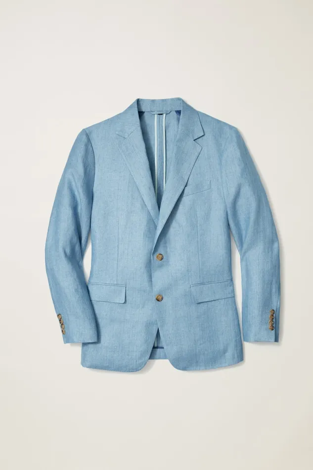 Men Bonobos Blazers and Sport Coats Jetsetter Unconstructed Italian Blazer Light Blue Herringbone Men Bonobos Blazers and Sport Coats Jetsetter Unconstructed Italian Blazer Light Blue Herringbone