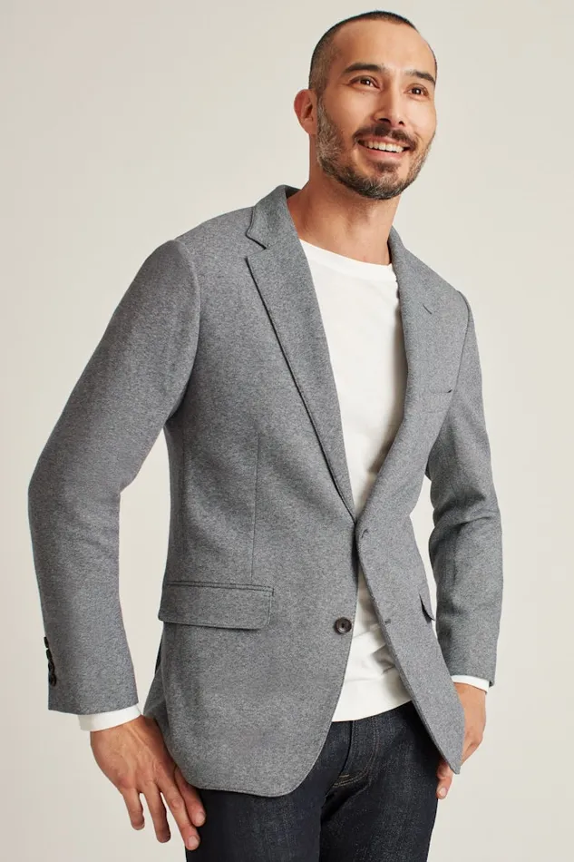 Men Bonobos Blazers and Sport Coats Knit Blazer Medium Grey Men Bonobos Blazers and Sport Coats Knit Blazer Medium Grey