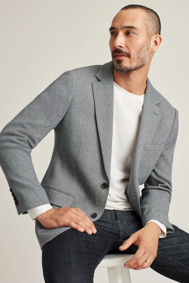 Men Bonobos Blazers and Sport Coats Knit Blazer Medium Grey Men Bonobos Blazers and Sport Coats Knit Blazer Medium Grey