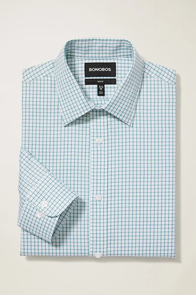 Men Bonobos Business Casual Shirts Easy WrinkleResistant Bonobos Weekday Warrior Dress Shirt Dusty Teal Birch Tattersal Men Bonobos Business Casual Shirts Easy WrinkleResistant Bonobos Weekday Warrior Dress Shirt Dusty Teal Birch Tattersal