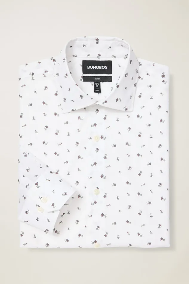 Men Bonobos Business Casual Shirts Sophisticated and Comfy Bonobos Jetsetter Stretch Dress Shirt Autumn Stamp Floral Men Bonobos Business Casual Shirts Sophisticated and Comfy Bonobos Jetsetter Stretch Dress Shirt Autumn Stamp Floral