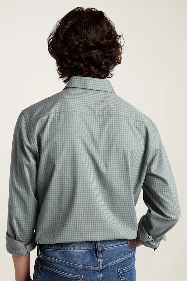 Men Bonobos Casual Shirts Stretch Everyday Shirt Bonobos Cotton Button Down Shirt Navy Olive Check