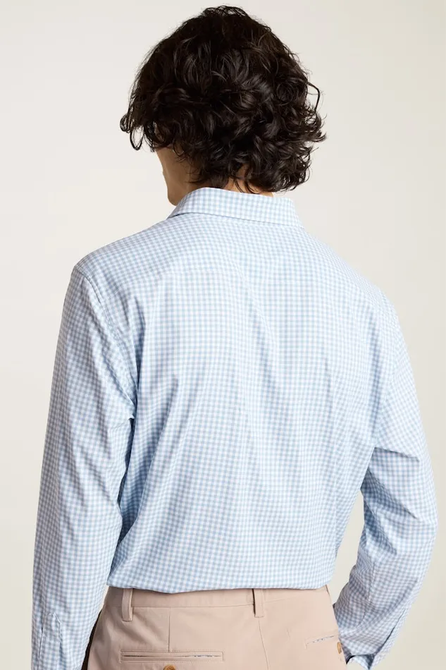 Men Bonobos Casual Shirts Tech Button Down Shirt Green Mountain Plaid