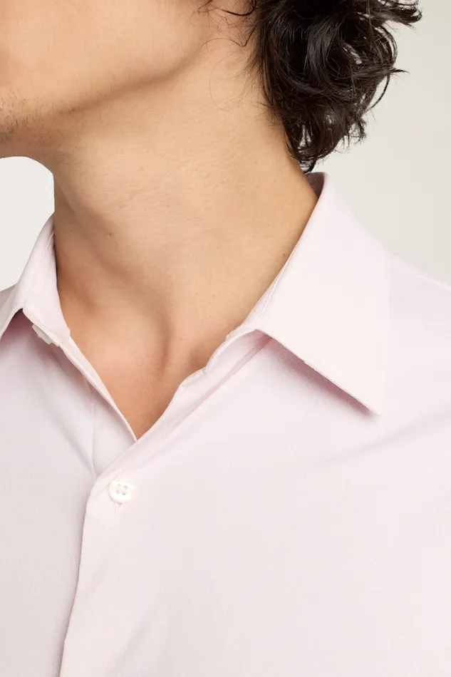 Men Bonobos Casual Shirts Tech Button Down Shirt Light Pink Tres Geo