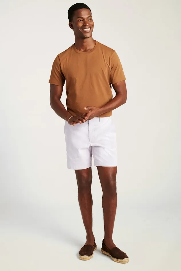 Men Bonobos Chino Shorts Lightweight Chino Short Tan White Stripe