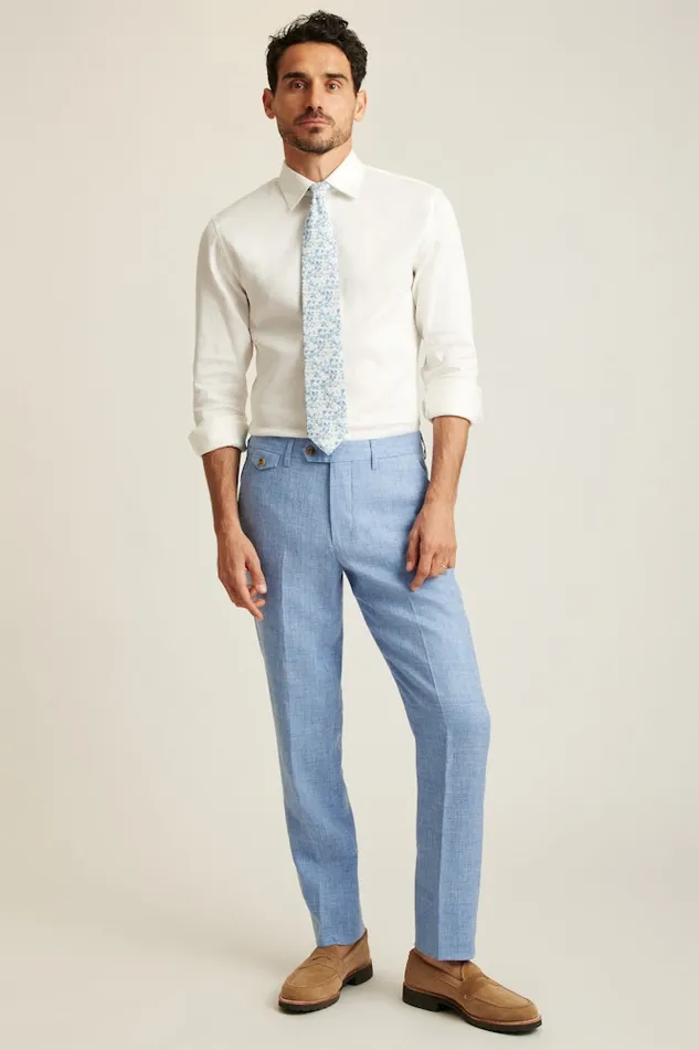 Men Bonobos Dress Pants Jetsetter Italian Linen Dress Pant Light Blue