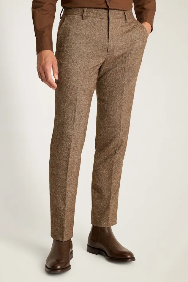 Men Bonobos Dress Pants Jetsetter Italian Wool Dress Pant Khaki Donegal