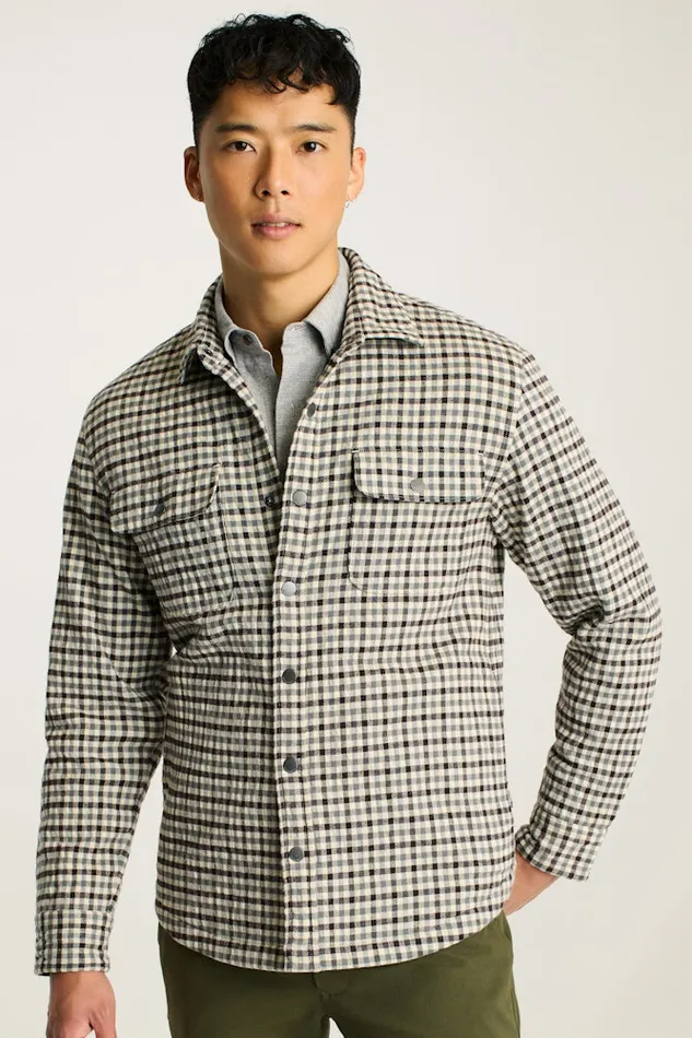 Men Bonobos Flannels and Shirt Jackets Flannel Quilted Jacket Multicolor Gingham