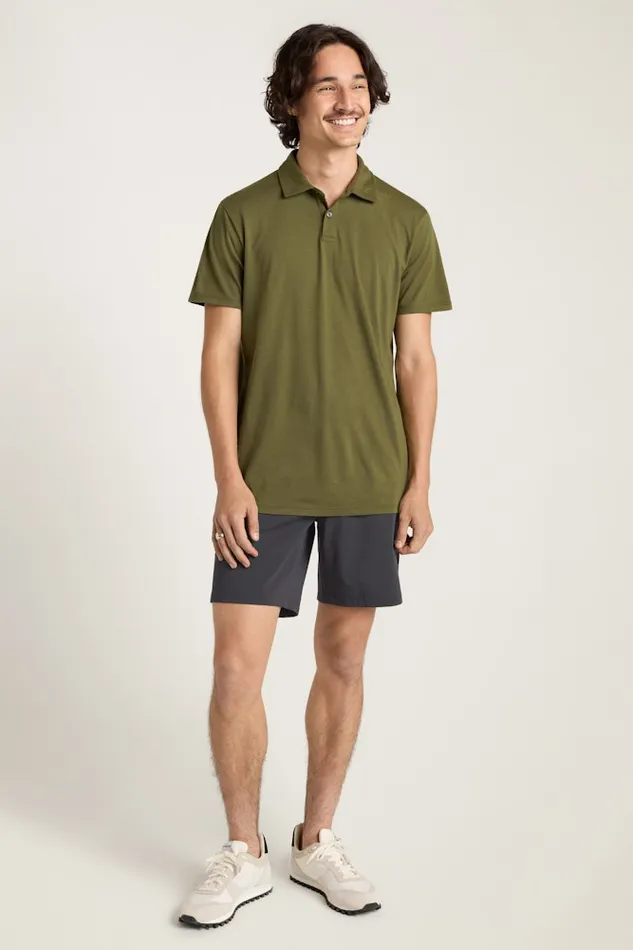 Men Bonobos Golf Polos and Tops Jetsetter Performance Polo Dark Olive Green