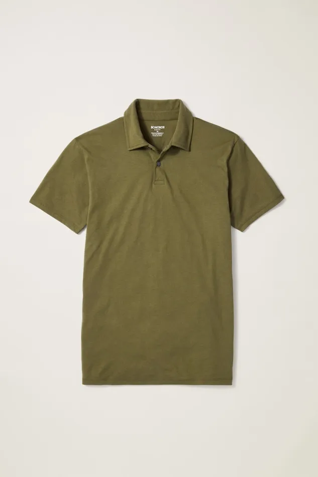 Men Bonobos Golf Polos and Tops Jetsetter Performance Polo Dark Olive Green Men Bonobos Golf Polos and Tops Jetsetter Performance Polo Dark Olive Green