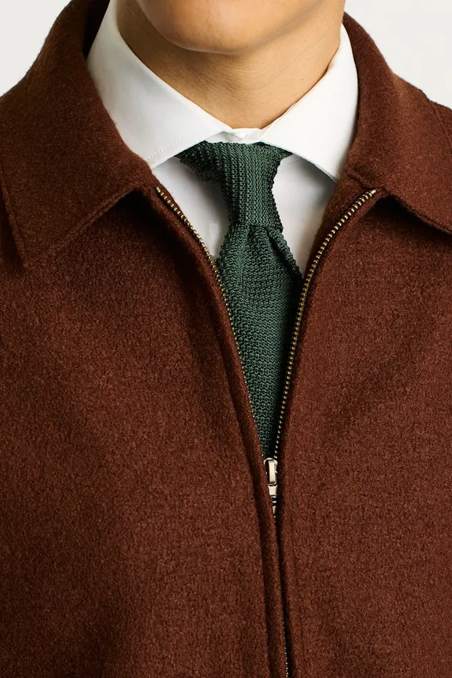 Men Bonobos Jackets and Coats Italian Brushed Wool Deck Jacket Brown Rust Men Bonobos Jackets and Coats Italian Brushed Wool Deck Jacket Brown Rust