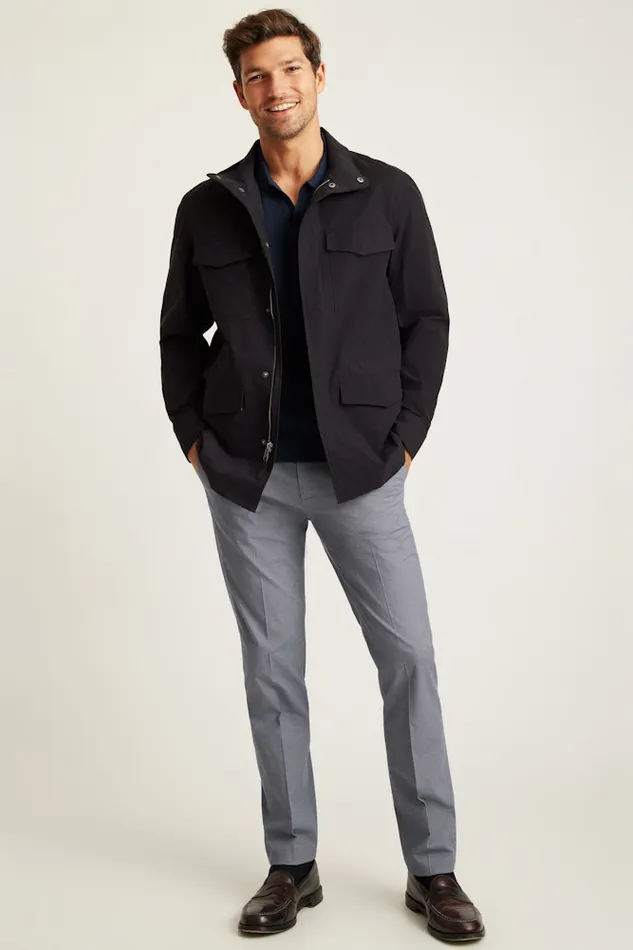 Men Bonobos Jackets and Coats The Tech Utility Jacket Jet Black